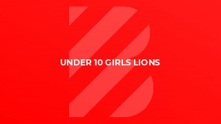Under 10 Girls Lions