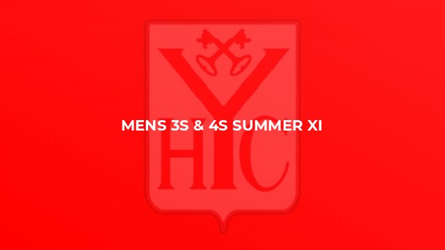 Mens 3s & 4s Summer XI