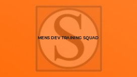 Mens Dev training squad