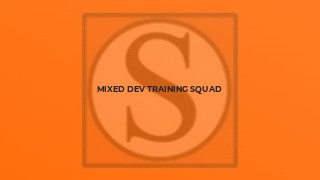 Mixed Dev training squad