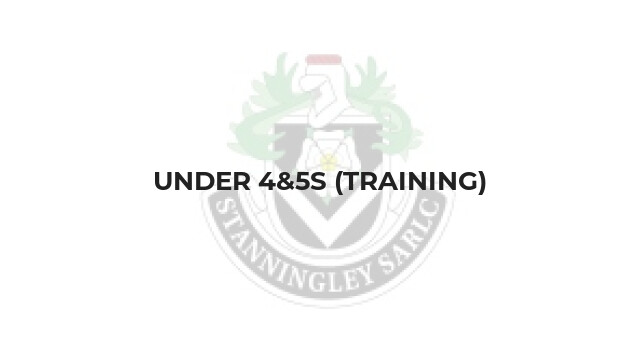 Under 4&5s (Training)