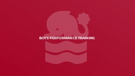 Boys Performance Training