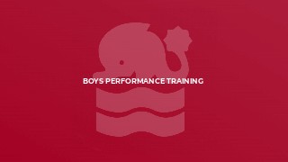 Boys Performance Training