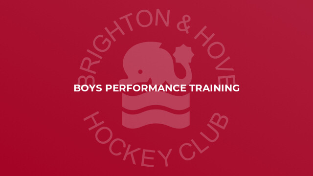 Boys Performance Training