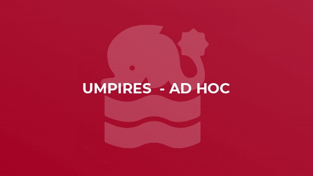 Umpires  - Ad hoc