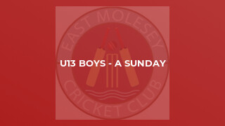 U13 Boys - A Sunday