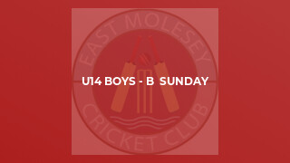 U14 Boys - B  Sunday