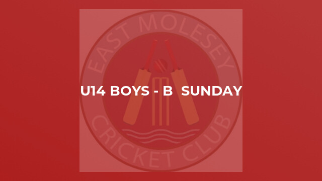 U14 Boys - B  Sunday