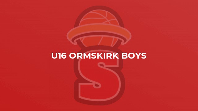 U16 Ormskirk Boys