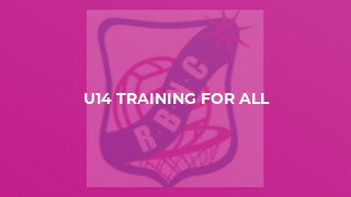 U14 Training for all