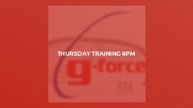 Thursday Training 6pm