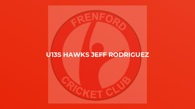 U13s Hawks Jeff Rodriguez