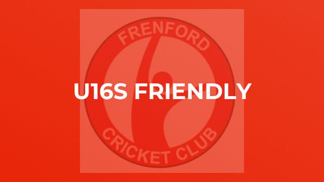 U16s Friendly