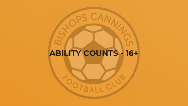 Ability Counts - 16+