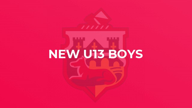 New U13 Boys